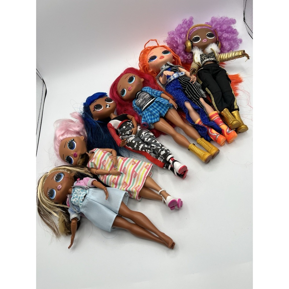 Lot Of 6 BIG MGA 9" LOL Surprise! OMG Fashion Dolls & Accessories